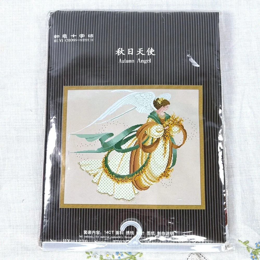 Creative Circle Glorious Angels & Ruyi Autumn Angel Cross Stitch Kit Bundle NEW